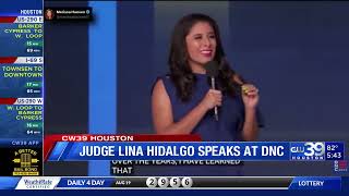 Harris County Executive Judge Lina Hidalgo speaks at DNC [upl. by Monjan]