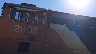 A Conductors Final Trip on Train 314 Thru Sudbury Junction Giving Me a Wave And a Thumbs Up [upl. by Tessil]