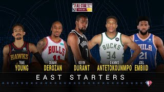 2022 East AllStar Starters Announcement  Inside the NBA  January 27 2022 [upl. by Fayette]