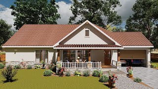 Beautiful 3 bedrooms house design idea Exerior interior and floor plan [upl. by Eilyac532]