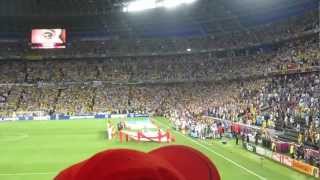 Ukrainian National Anthem Donetsk Euro Cup game Ukraine vs England [upl. by Anairol148]