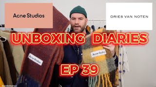 UNBOXING DIARIES ep 39  ACNE STUDIOS DRIES VAN NOTEN 4K fashion unboxing outfit [upl. by Edecrem92]