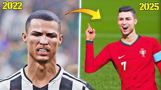 eFootball 2025 vs eFootball 2022  Release vs Now  Gameplay and Graphics Comparison [upl. by Lilybel]