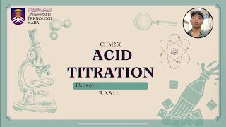 ACID TITRATION  PHOSPHORIC ACID IN SOFT DRINK CHM256 [upl. by Yrffej]