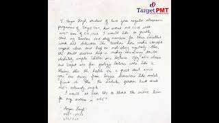 Success Stories at DD Target PMT Handwritten Testimonials of Determination amp Expert Guidance [upl. by Leikeze]