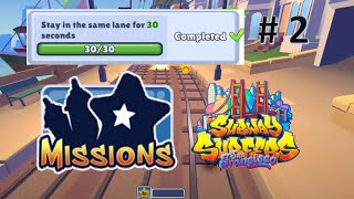 Stay in the Same Lane for 30 Seconds  Mission 2  Subway Surfers [upl. by Hibben]