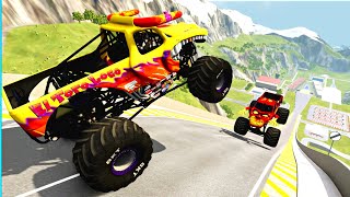 EL TORO LOCO Momster Jam trucks VS ZOMBIE Monster Jam Death Descent and Destruction Beamngdrive [upl. by Rossy744]