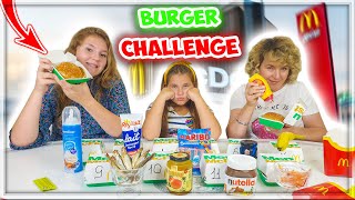 Burger Challenge  McDonalds Hamburgers [upl. by Templia]