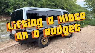 Lifting a Toyota Hiace on a Budget [upl. by Nawud]