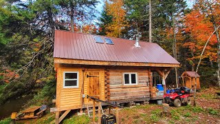 Three Years Building an Off Grid Dovetail Log Cabin in the Canadian Wilderness  Start to Finish [upl. by Merras625]