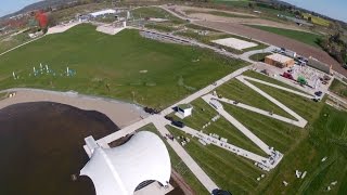 Rundflug über das Geländer der Landesgartenschau Bayreuth 2016  Stand April 16 [upl. by Jac]