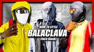 HOW TO STYLE BALACLAVA Face Mask ft Kanye West DONDA Mask [upl. by Gotthard]