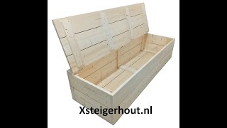 Houten kist maken steigerhout [upl. by Pavkovic]