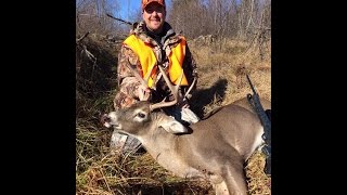 257 Weatherby Smackdown on PA Rifle Buck 2015 [upl. by Enaillil270]