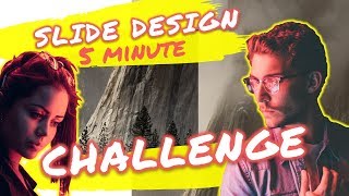 How to Design a Beautiful PowerPoint Slide 5Minute Challenge [upl. by Isoais]