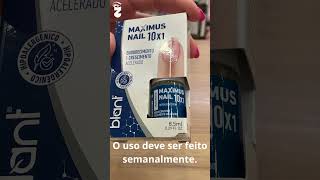 Base tratamento de unhas Blant Maximus Nail Free 10 ativos [upl. by Phaih]