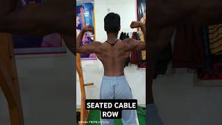 SEATED CABLE ROW💪✅shorts fitness trending [upl. by Mmada]