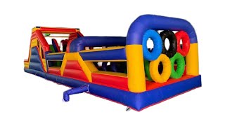 Interactive Inflatable Obstacle Course With Big Slide inflatablesforsale inflatablesale [upl. by Fen]