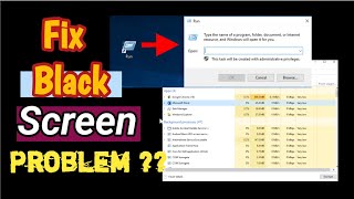 How to Fix a Black Screen Problem in Windows  Resolve the Issue [upl. by Yblek777]