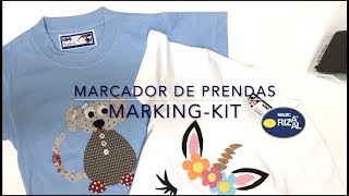 Marcador de prendas Marking Kit Rizaal® [upl. by Essilem216]