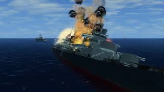 The Sinking Of The Japanese Battleship The Nagato  Fall Of The Rising Sun Silent Hunter 4 [upl. by Nad]