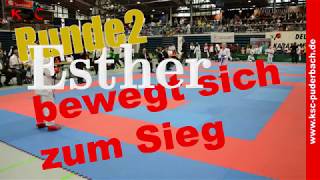 Karate Kumite DM 2017 Bielefeld Runde 2  Esther Eckstein vs V Lorenz [upl. by Oruntha]