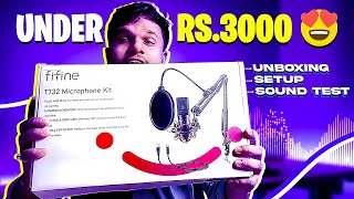 FIFINE T732 MIC unboxing  BEST Microphone for beginner  Jay Panchal [upl. by Tammara780]