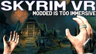 Skyrim VR Is INSANELY Immersive With Mods Quest 2 Airlink [upl. by Mosenthal]