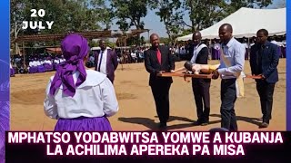 TAONANI MPHATSO YOMWE A KU BANJA LA MALEMU CHILIMA APEREKA PA MISA [upl. by Tildy448]