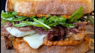 Viral Chicken Sandwich Recipe  Red Pepper Pesto [upl. by Alatea]