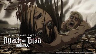 Gabi Shoot Eren Head Off  English Dub   Attack On Titan Final Part 2 [upl. by Nachison386]