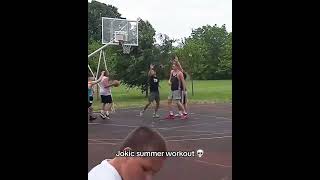 Jokic summer workout☠️ jokic nba nikolajokic [upl. by Nerret968]