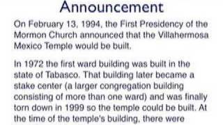 Villahermosa México LDS Mormon Temple  Mormons [upl. by Clemen]