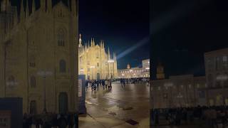 The LOVEY NIGHTLIFE of Milan Italy ❤️ milan italy duomo [upl. by Platus]