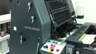 Heidelberg GTO 52 Numbering amp Perforating [upl. by Ahsiri381]