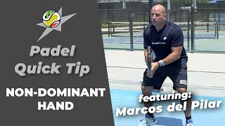 RSPA Quick Tip Padel  NonDominant Hand on the Backhand [upl. by Efrem]