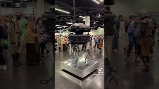 REAL Probe Droid with lights sounds fx movement and a lightsaber wielding nemesis Star Wars [upl. by Swiercz]