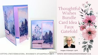 Thoughtful Wishes bundle card idea 1 with Thoughtful Journey DSP [upl. by Loomis]