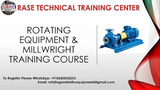 Rotating Equipment and Millwright Training  RASE Technical Training Centre  Chennai [upl. by Joye]