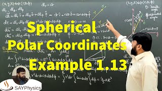 L132 Length dl area da and volume dτ elements in spherical polar coordinates [upl. by Lay]