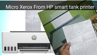 How To Print Micro Copy From HP Smart Tank Printer Micro Xerox From HP Smart Tank Printer [upl. by Jodi]