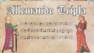 Allemande Tripla  Musica Calamus renaissance  medieval dance for reenactment larp [upl. by Aziram]