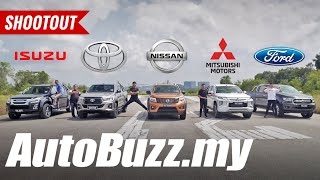 Which is the BEST pickup truck DMax Hilux Navara Triton or Ranger  AutoBuzzmy [upl. by Jp855]