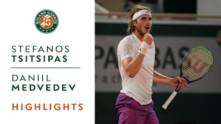 Stéfanos Tsitsipás vs Daniil Medvedev  Quarterfinals Highlights I RolandGarros 2021 [upl. by Sadnak]