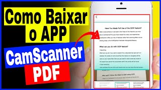 CamScanner PDF  Como Baixar e Usar o App CamScanner no Celular [upl. by Haleak482]