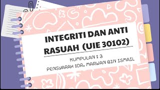 INTEGRITI DAN ANTI RASUAH [upl. by Ofelia]