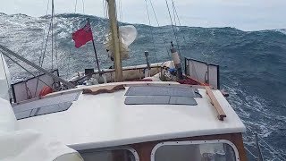 Ep009 Stormy Sailing in the Mediterranean Big Seas amp Gale Force Winds [upl. by Leummas]