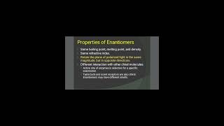 PROPERTIES OF ENANTIOMERS viral jhwconcepts chemistry stereochemistry [upl. by Deppy]