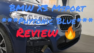 2021 BMW X3 Msport Phytonic Blue Review [upl. by Hcnarb]