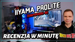 Niedrogi monitor do pracy i gamingu iiyama ProLite XUB2494HSUB2  Recenzja w minutę [upl. by Ahsiemak]